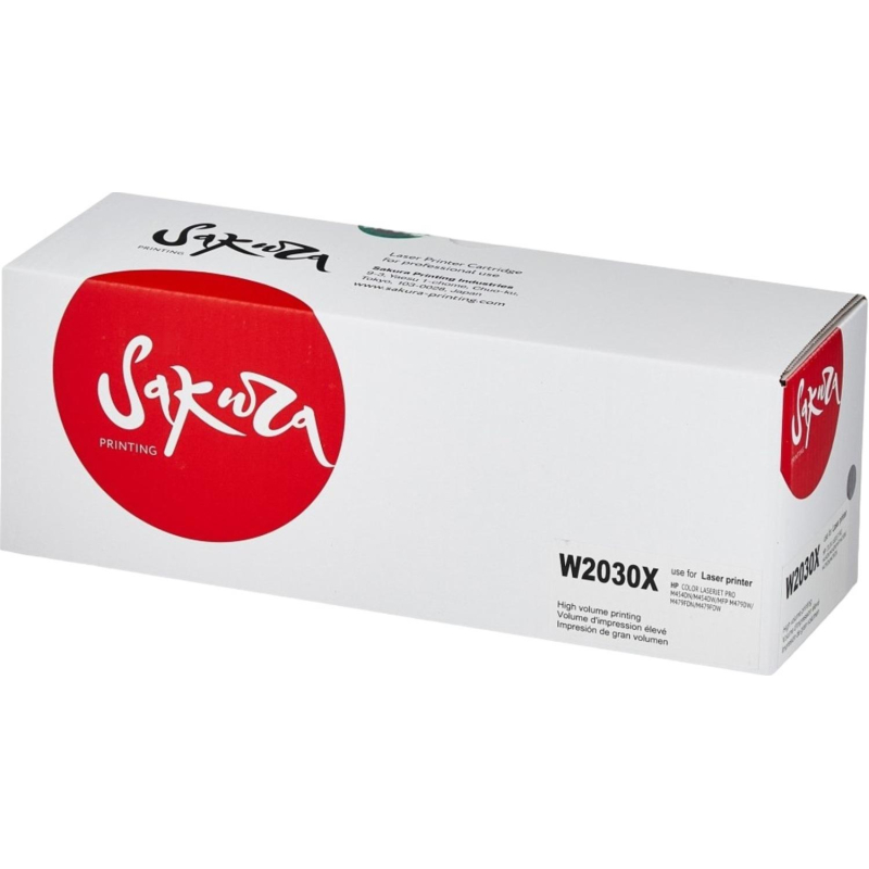 превью Картридж лазерный Sakura W2030X чер. пов. емк. для HP LJ M454/MFP M479