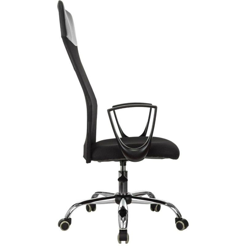 Кресло VB_EChair-510 TW сетка/ткань черный хром