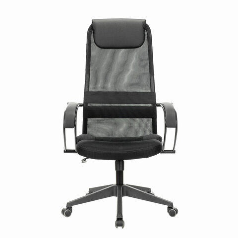 Кресло офисное BRABIX PREMIUM «Stalker EX-608 PL», ткань-сетка/кожзам, черное, 532090