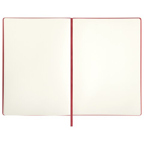Скетчбук, слоновая кость 140 г/м2 210×297 мм, 80 л., КОЖЗАМ, резинка, BRAUBERG ART CLASSIC, красный