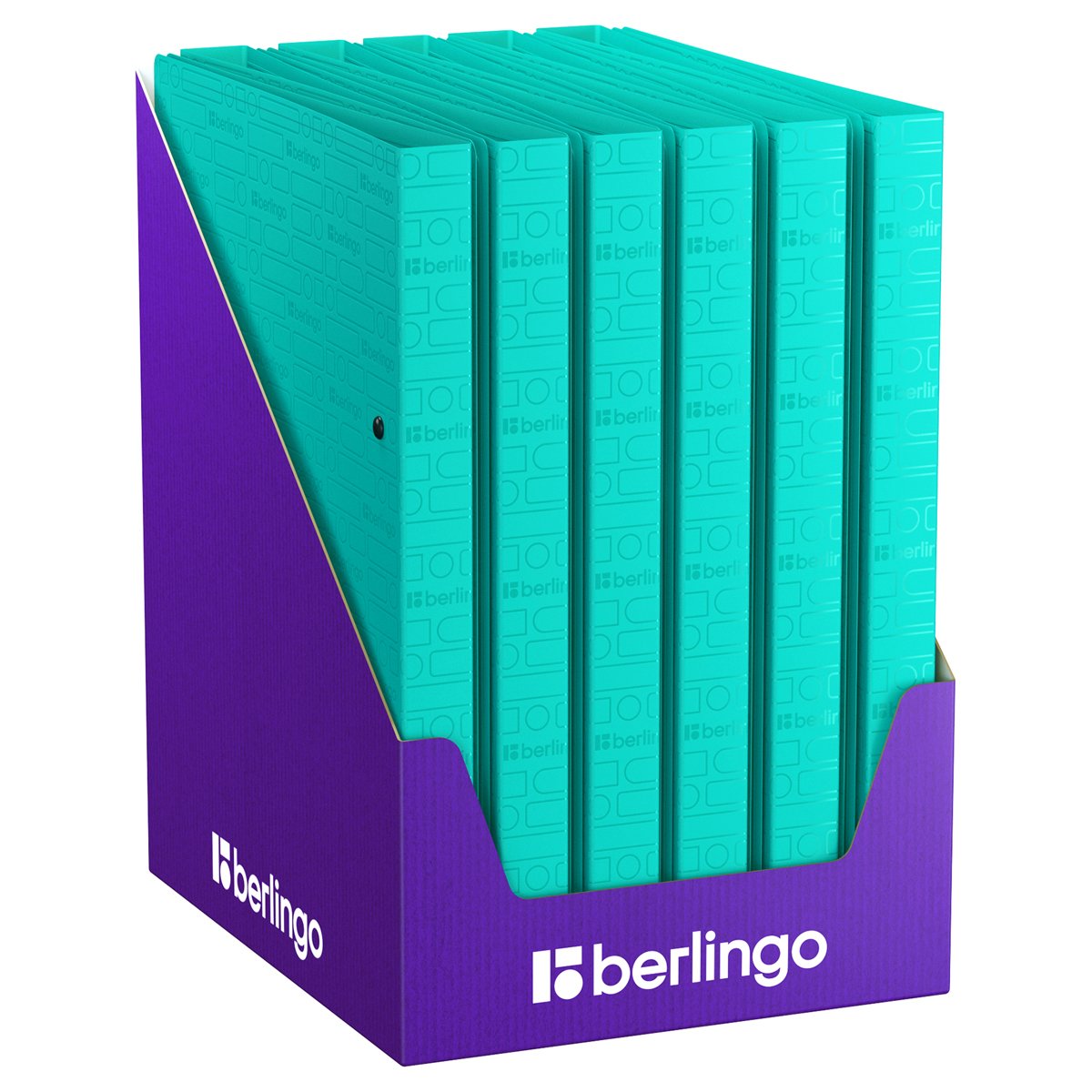 Папка на 2 кольцах Berlingo «Your Way», А4, 24мм, 600мкм, мятная, D-кольца, с внутр. карманом
