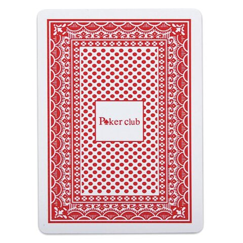 Карты игральные пластиковые «Poker club», 54 шт., 8.7×6.3 см, 25 мкм, ИН-9121