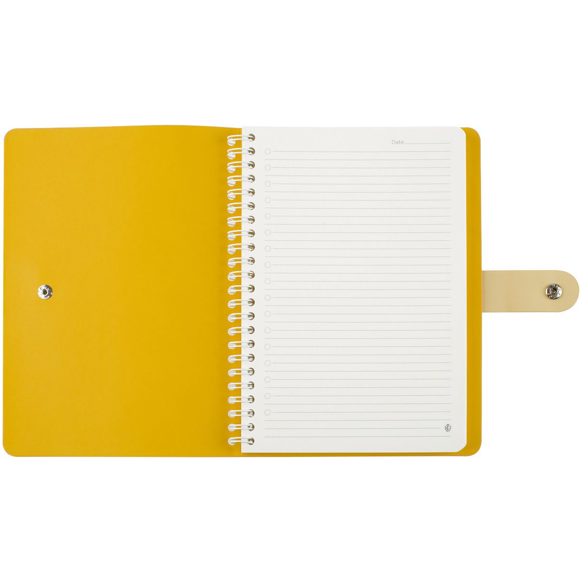 Записная книжка А5 96л. ЛАЙТ, кожзам, скрытый гребень, Greenwich Line «Pastel. Yellow», блок в линию
