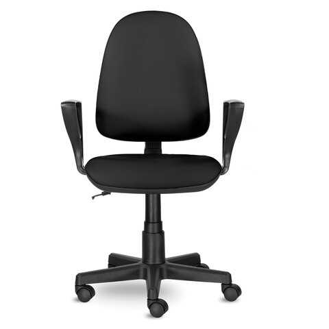 Кресло BRABIX Prestige Ergo MG-311, регулируемая эргономичная спинка, кожзам, черное