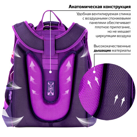 Ранец ЮНЛАНДИЯ EXTRA, с дополнительным объемом, «Penguin», 38×29х18 см