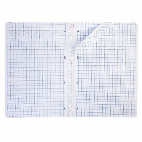 Тетрадь А4, 96 л., HATBER гребень, клетка, тиснение CROCO, «Nature» (4 вида в спайке)
