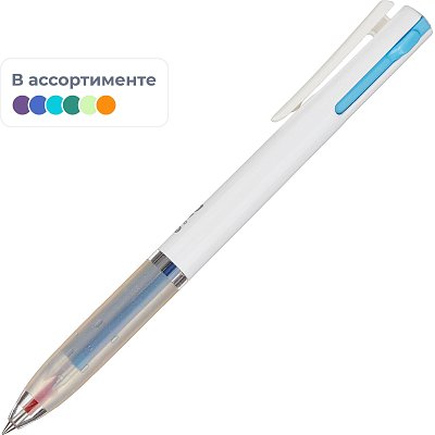 Ручка гелевая автомат. M&G шар0.38 лин0.35мм,3цв в 1, ассорт AGPT4371