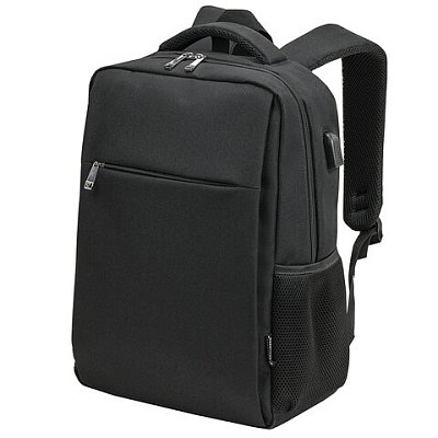 Рюкзак BRAUBERG FUNCTIONAL с отделением для ноутбука, USB-порт, багажная лента, Firm, 43×30x15 см