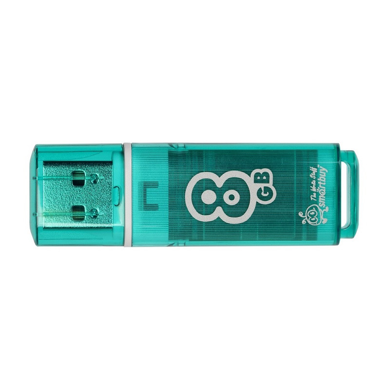 Флеш-память SmartBuy Glossy series 8Gb USB 2.0 зеленая