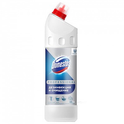 Чистящее средство 1 л DOMESTOS PROFESSIONAL универсальное дезинфицирующееотбеливающий эффект