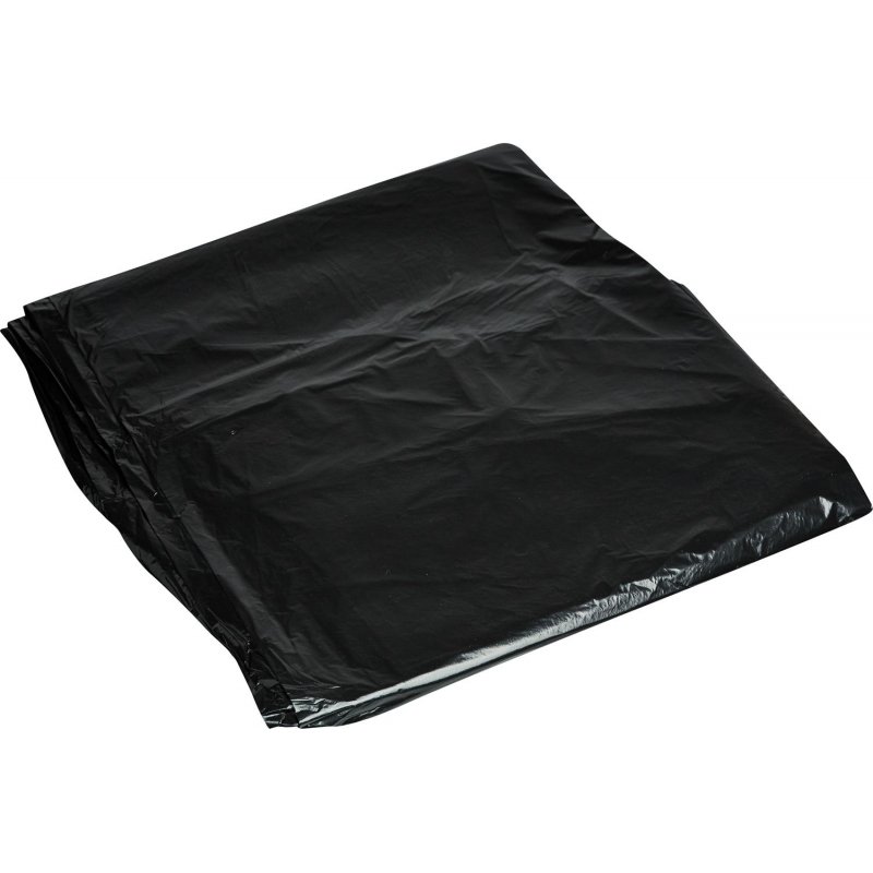 Мешки для мусора на 120 л Стандарт черные (ПВД, 25 мкм, в пачке 50 шт, 70×110 см)