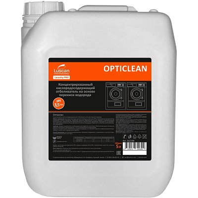 Профхим д/стирки отбел-ль кислородный, перекись. Luscan Prof/Opticlean, 5л