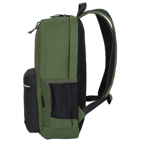 Рюкзак BRAUBERG FASHION CITY универсальный, «Military», хакки, 46×31х15 см