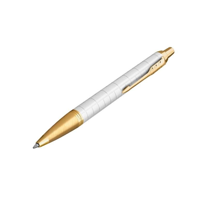 Ручка шариковая Parker IM Premium Pearl цвет чернил синий цвет корпуса белый (артикул производителя 2143643)