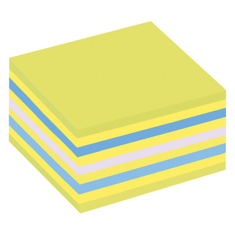Блок-кубик 3M Post-it 2028-NB (76?76мм, 5 цветов неоновый зеленый)