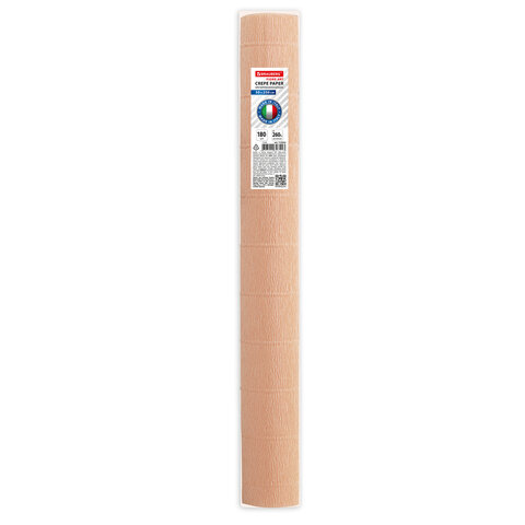 Бумага гофрированная (ИТАЛИЯ) 180 г/м2, бежевая (17a4), 50×250 см, BRAUBERG FLORE