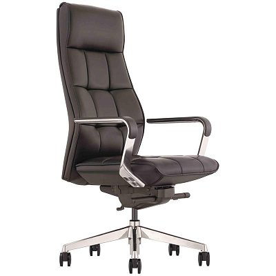 Кресло для руководителя Easy Chair 597 ML черное (натуральная кожа, металл)