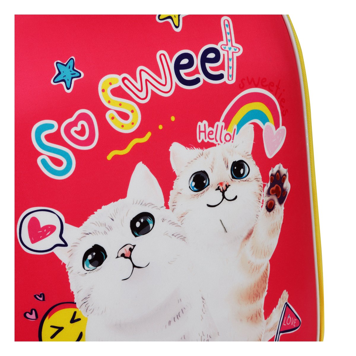 Ранец ArtSpace School Friend «Cute Cats» 39×30×18см, 2 отделения, 2 кармана, анатомическая спинка