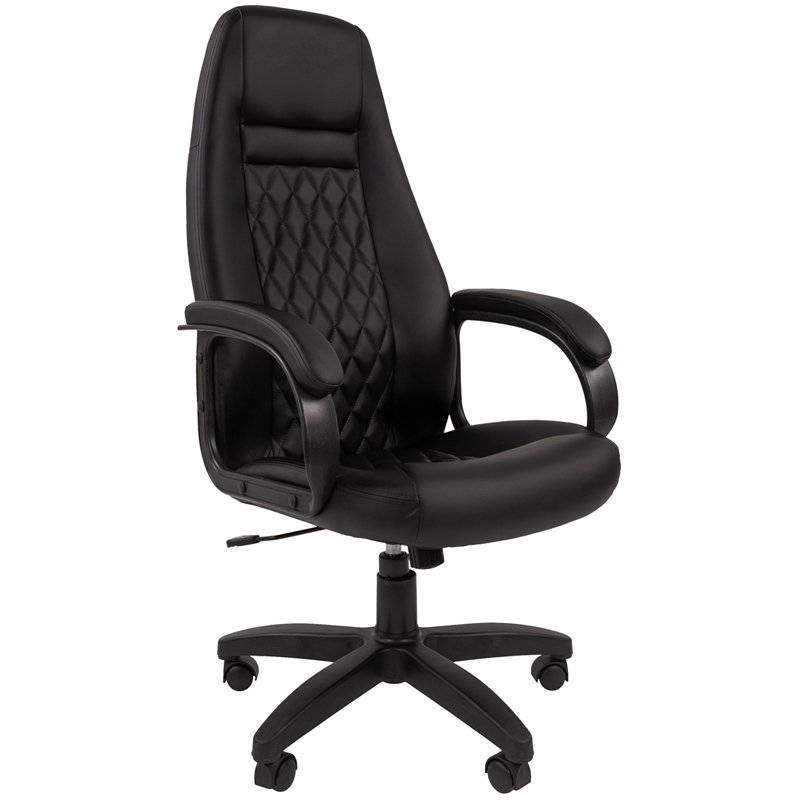 Кресло для руководителя Chairman 950 LT черное (экокожа, пластик) 