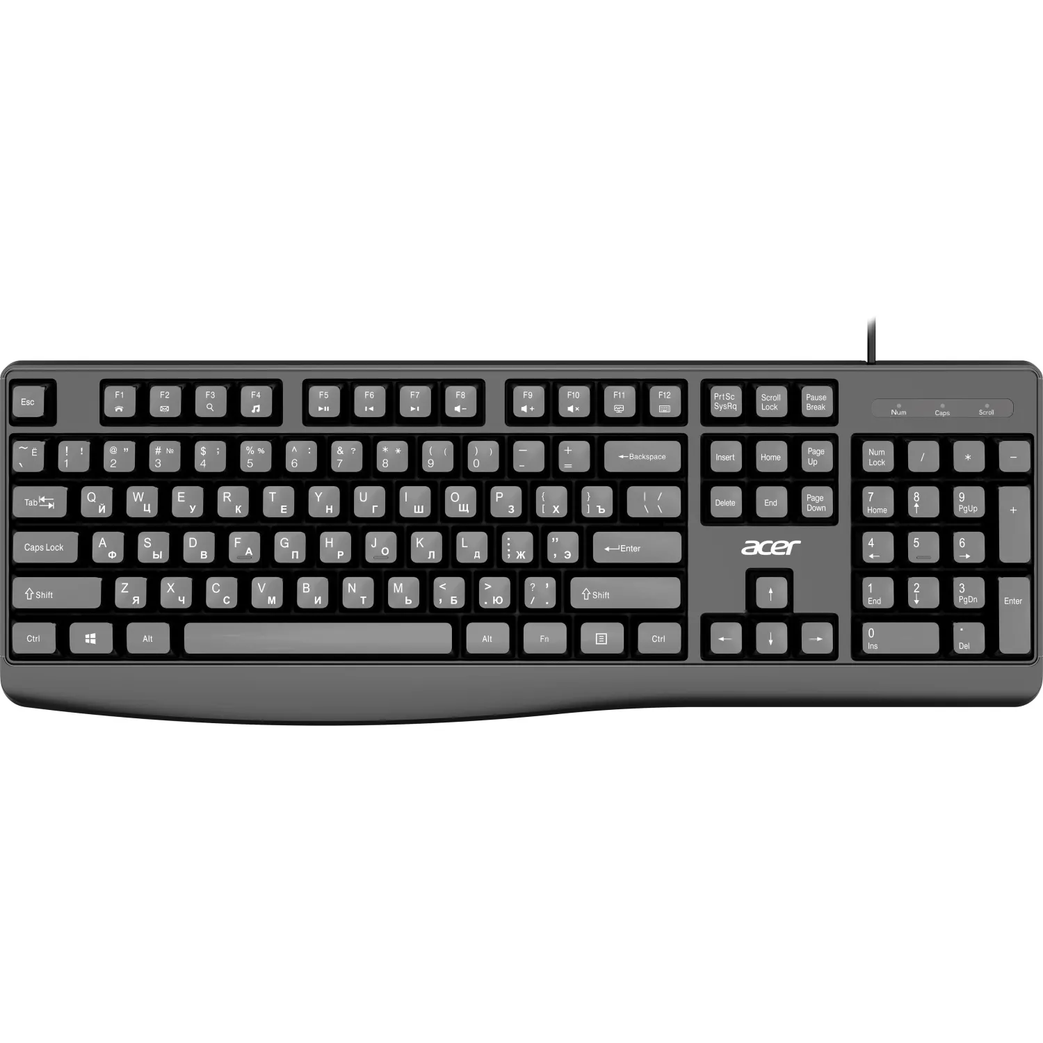 превью Клавиатура проводная Acer OKW301 (ZL.KBDCC.01A)