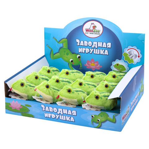 Игрушка мягкая заводная «Лягушка», высота 6 см, WOOZOO (ВУЗУ)