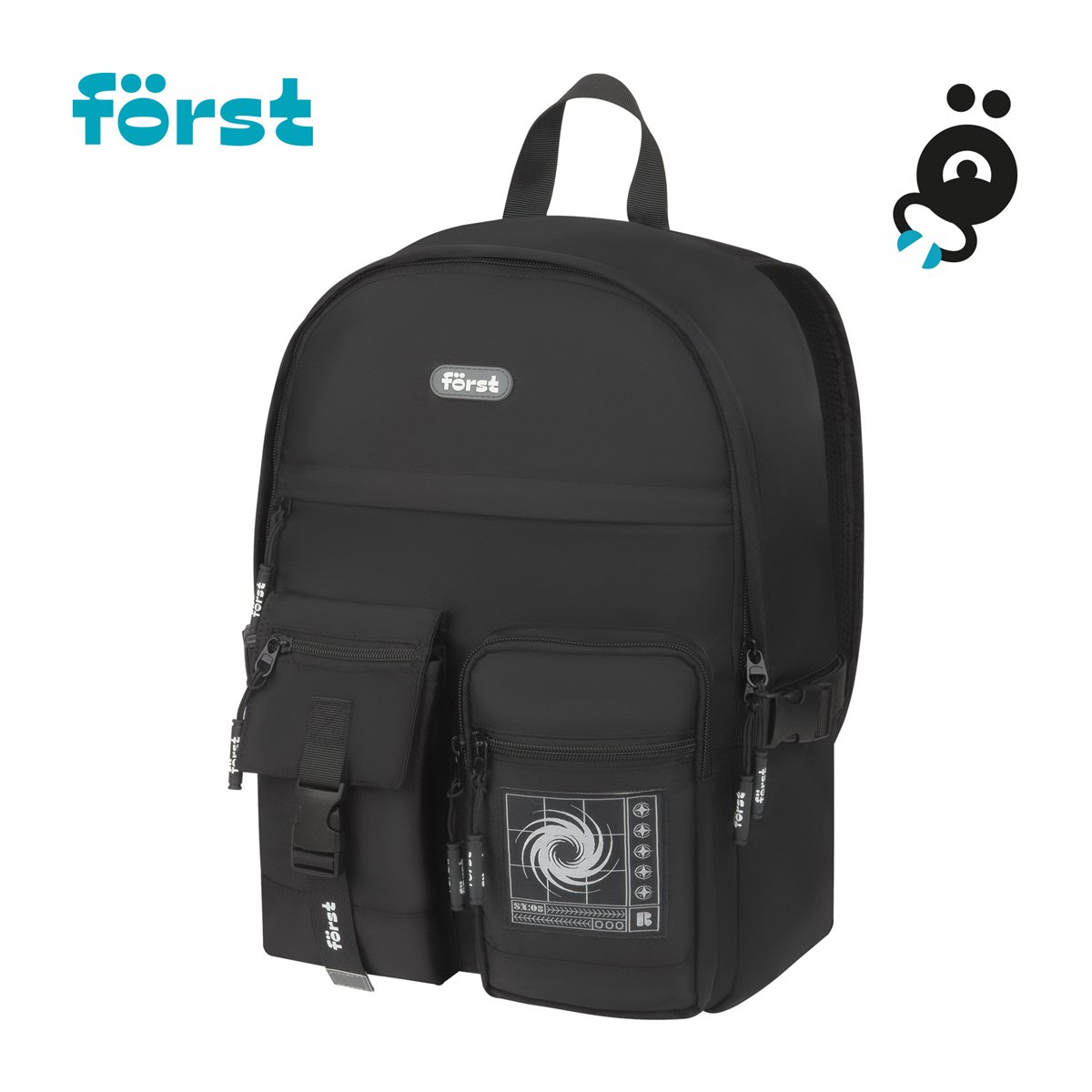 Рюкзак Först F-Teens «Minimal» 40×28×15см, 1 отделение, 7 карманов, уплотненная спинка