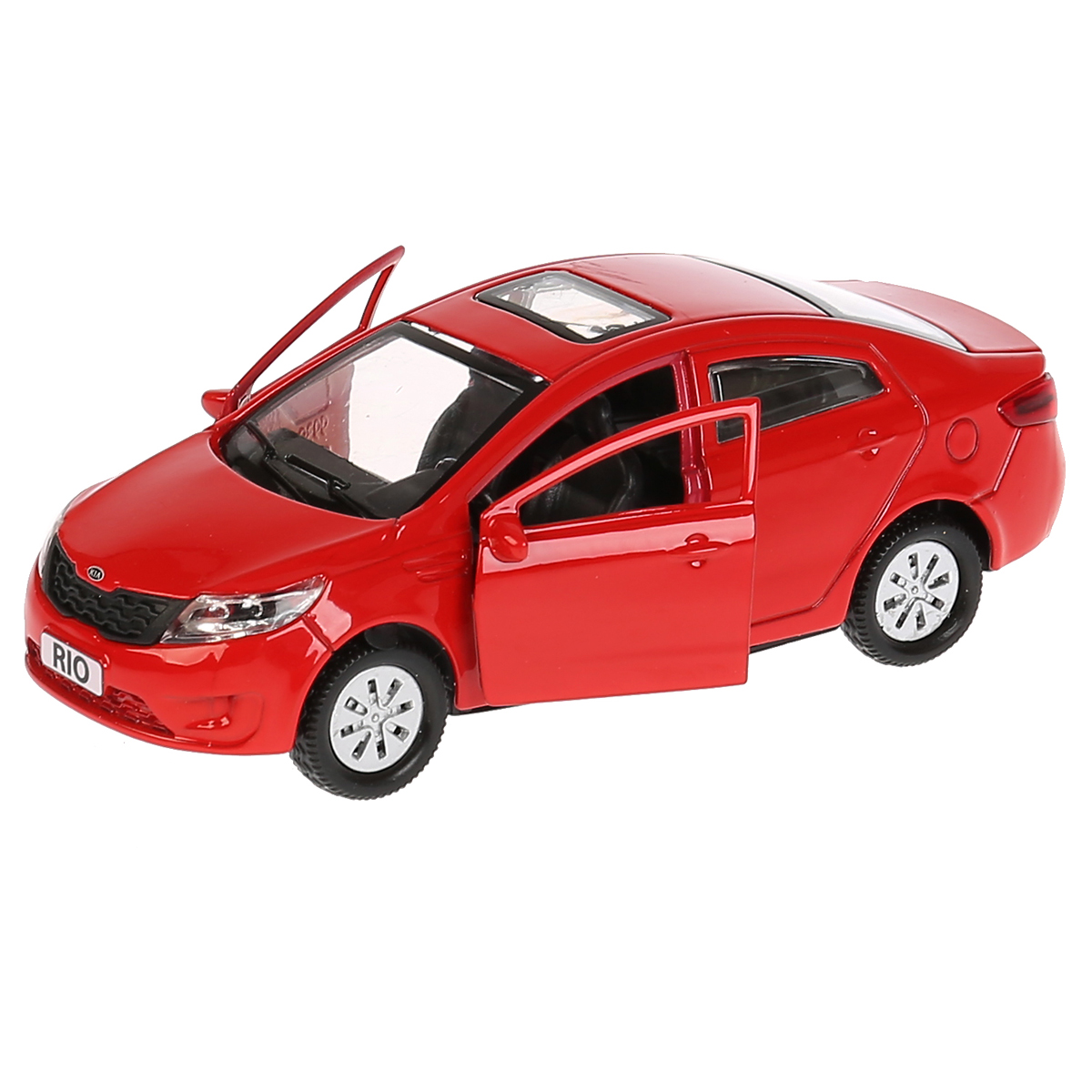 Машина игрушечная Технопарк «Kia Rio», KIA, металл., 12см, красный, инерционная, с подвижными элементами