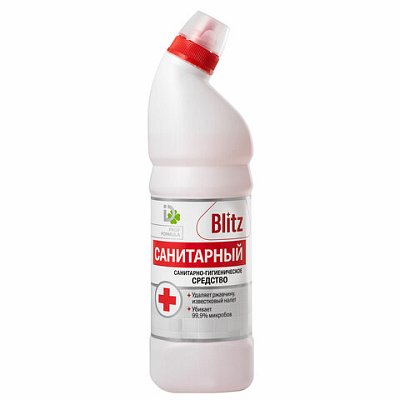 Средство для уборки сантехники и туалета 750 г САНИТАРНЫЙ BLITZ, гель