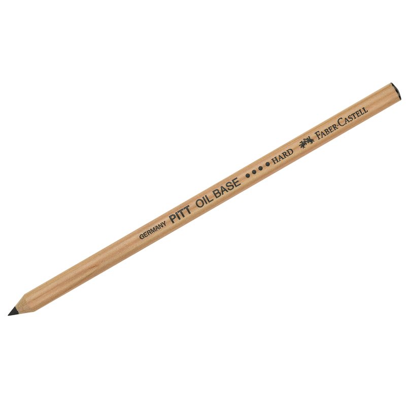 Карандаш масляный FABER-CASTELL «Pitt Oil Base», черный, жесткий