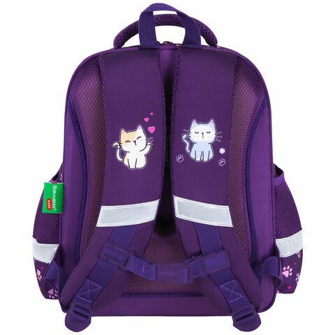Ранец BRAUBERG KIDS STANDARD, 2 отделения, «Playing kittens», 36×28х14 см