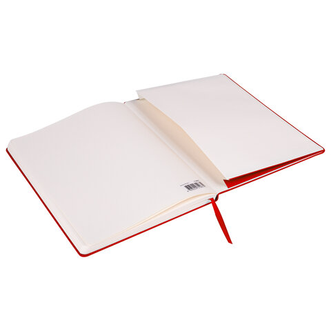 Блокнот БОЛЬШОЙ ФОРМАТ (180×250 мм) В5, BRAUBERG ULTRA, балакрон, 80 г/м2, 96 л., клетка, красный