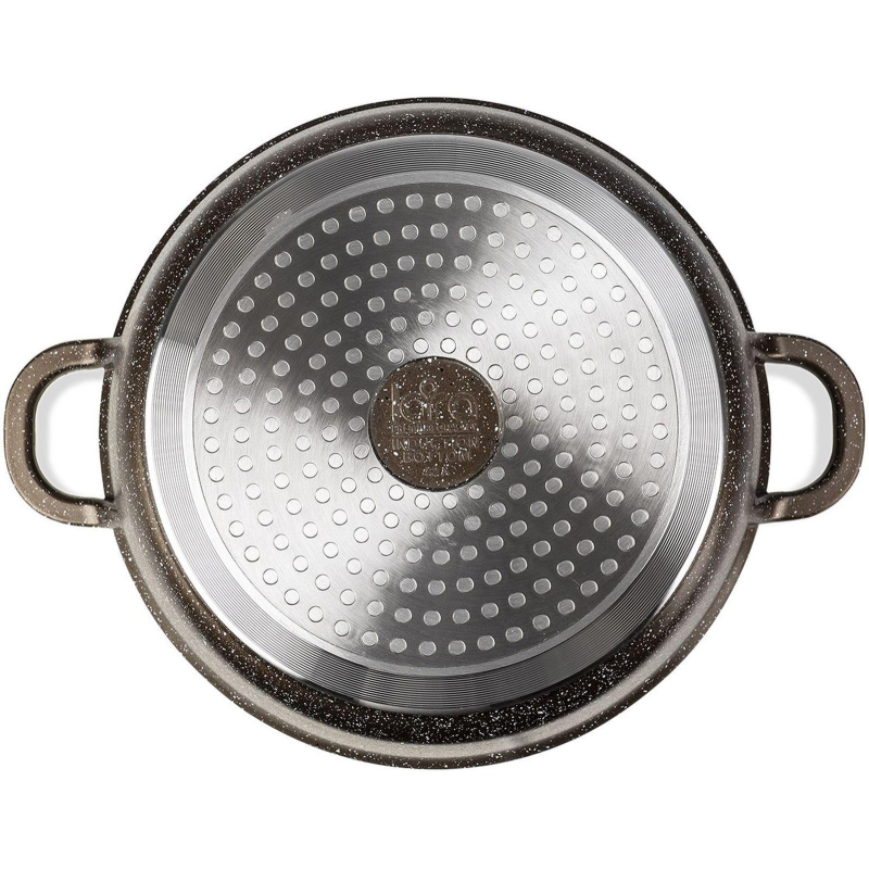 Кастрюля LARA CHOCO 20×8.5см, 2.3л, капсул. индукц. дно, крышка LR02-202