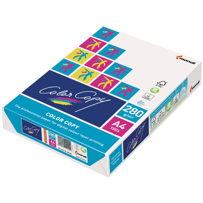 Бумага для цветной лазерной печати Color Copy (А4, 280 г/кв. м, 150 листов)