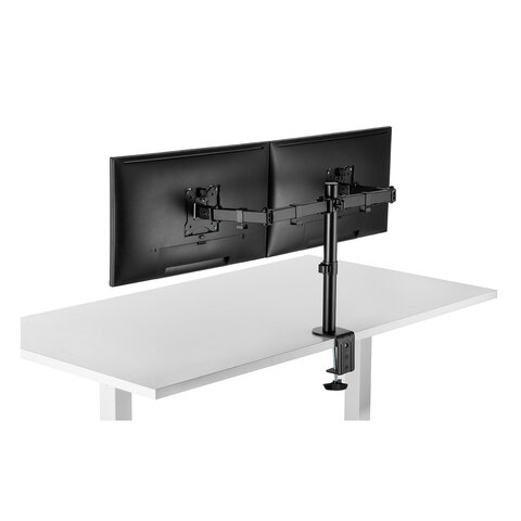 Кронштейн для двух мониторов настольный VESA 75×75, 100×100, 17«-32», до 16 кг, SONNEN STATIC