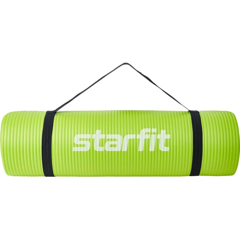 Коврик для йоги STARFIT FM-301 NBR, 1.0 см, 183×61см, лаймовый, ЦБ-00002281