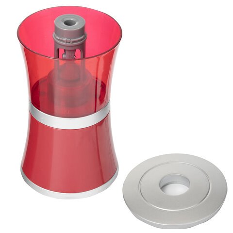 Точилка электрическая BRAUBERG, питание от USB/4 батареек АА, красная