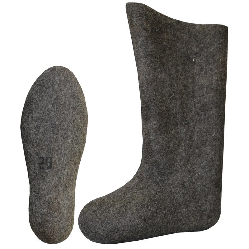 превью Валенки шерстяные серые (размер 45)