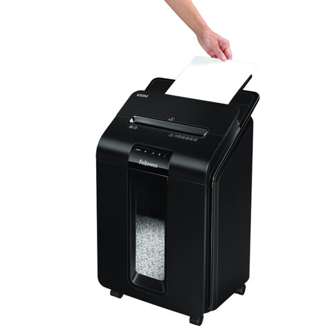 Уничтожитель документов Fellowes AutoMax 100M 4-й уровень секретности объем корзины 23 л