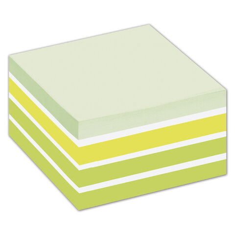 Блок-кубик 3M Post-it 2028-G (76?76мм, 5 цветов зеленая пастель)