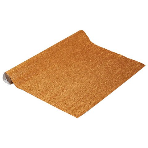 Бумага гофрированная (ИТАЛИЯ) 140 г/м2, медная (918), 50×250 см, BRAUBERG FLORE