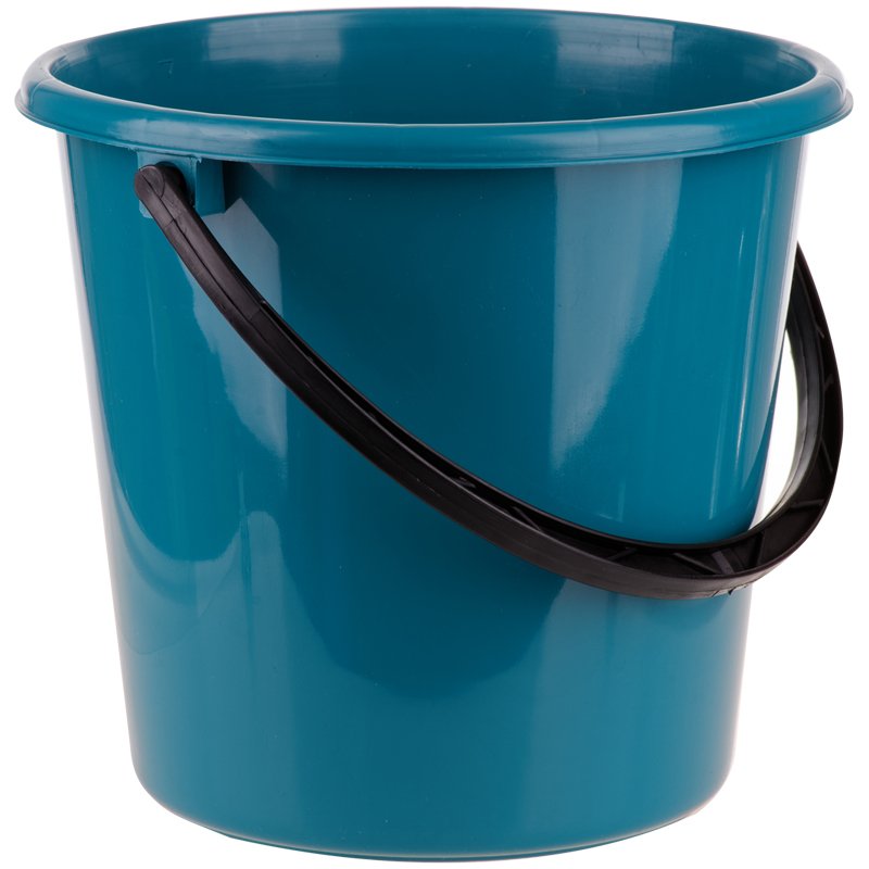 превью Ведро пластиковое, пищевое OfficeClean, мерная шкала, сине-зеленое, 7л