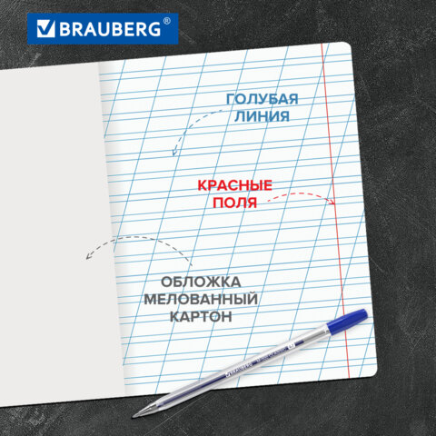 Тетради ДЭК 12 л. КОМПЛЕКТ 20 шт. BRAUBERG КЛАССИКА, косая линия, обложка картон, ЗЕЛЕНАЯ