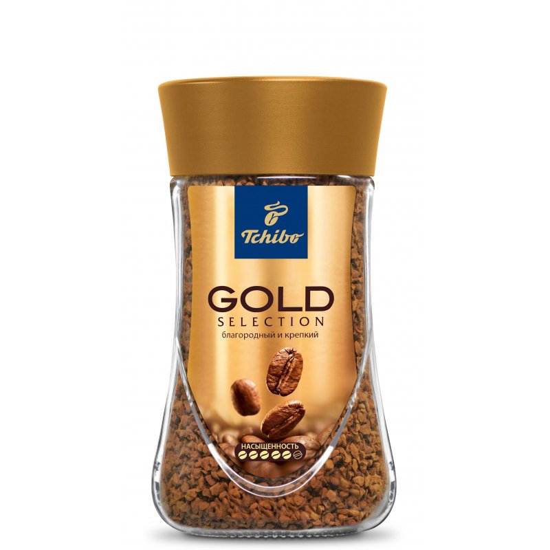 превью Кофе растворимый TCHIBO «Gold selection», сублимированный, 95 г, стеклянная банка