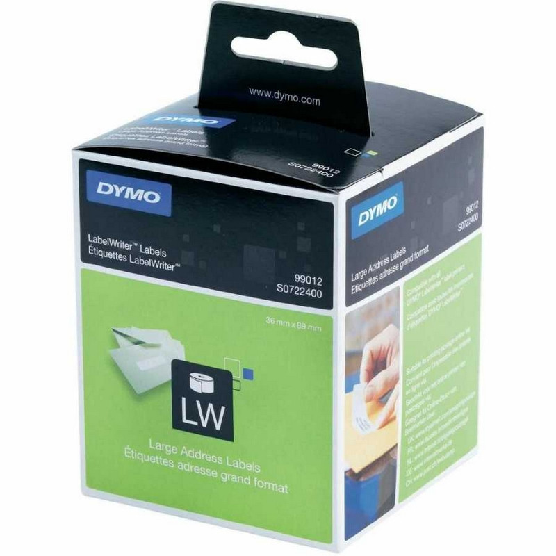 превью Картридж для этикет-принтеров DYMO Label Writer 400 (этикетки 36x89 мм, адресные, 2 рулона по 260 шт.)