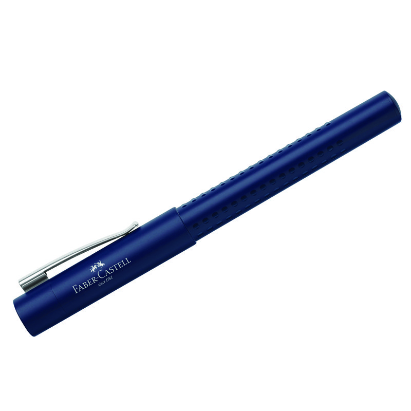 Ручка перьевая Faber-Castell «Grip 2011», синяя, F=0.6мм, трехгран., синий корпус