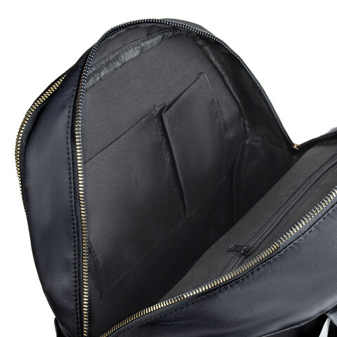 Рюкзак BRAUBERG PODIUM женский, 2 отделения, нейлон, черный, 35×29х15 см