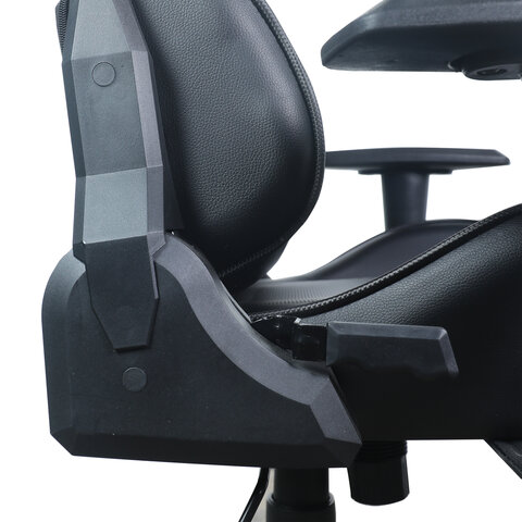 Кресло компьютерное BRABIX «GT Carbon GM-115», две подушки, экокожа, черное, 531932