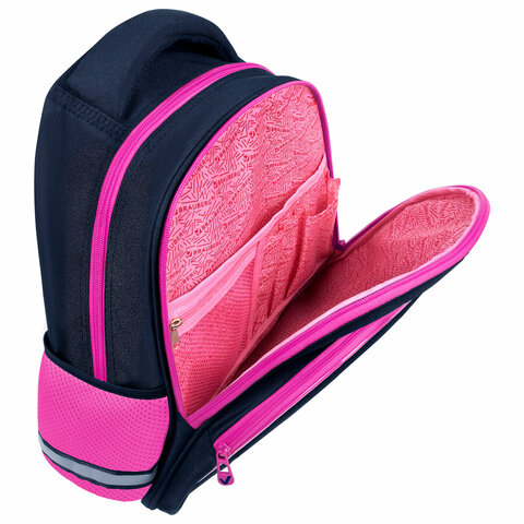 Рюкзак BRAUBERG OPTIMA, 2 отделения, с брелоком, «Tiny beauty», 36×27х18 см