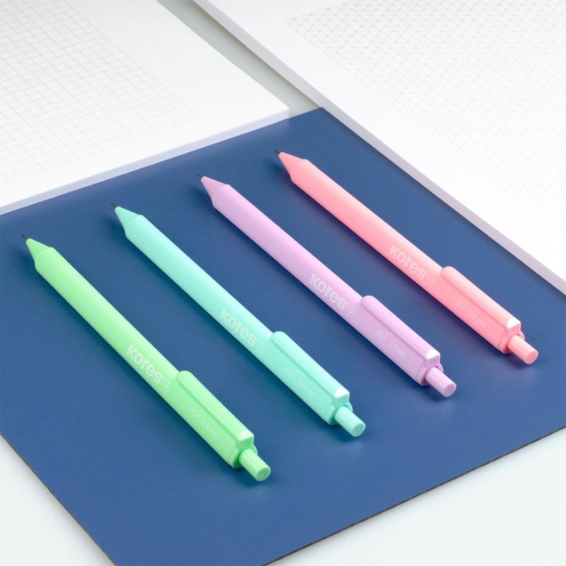 Карандаш механический KORES Soft Touch 0.5мм,3гр, пастел. цв. в асс 99253