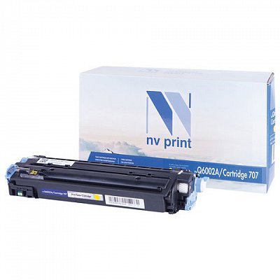 Картридж лазерный NV PRINT СОВМЕСТИМЫЙ (Q6002A) ColorLaserJet CM1015/2600, желтый, ресурс 2000 страниц